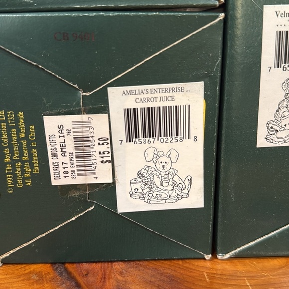 NIB Vtg 90's Boyds Bears Figurines Lot of 4 Bailey Daphne Velma Amelia - Picture 6 of 12